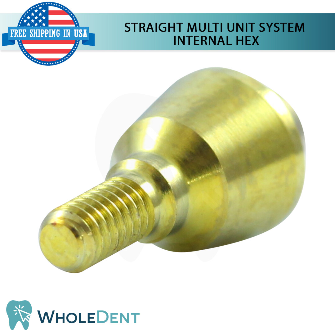 X1 Straight Abutment Multi Unit 1.6mm System Plastic Sleeve Set Dental Int Hex