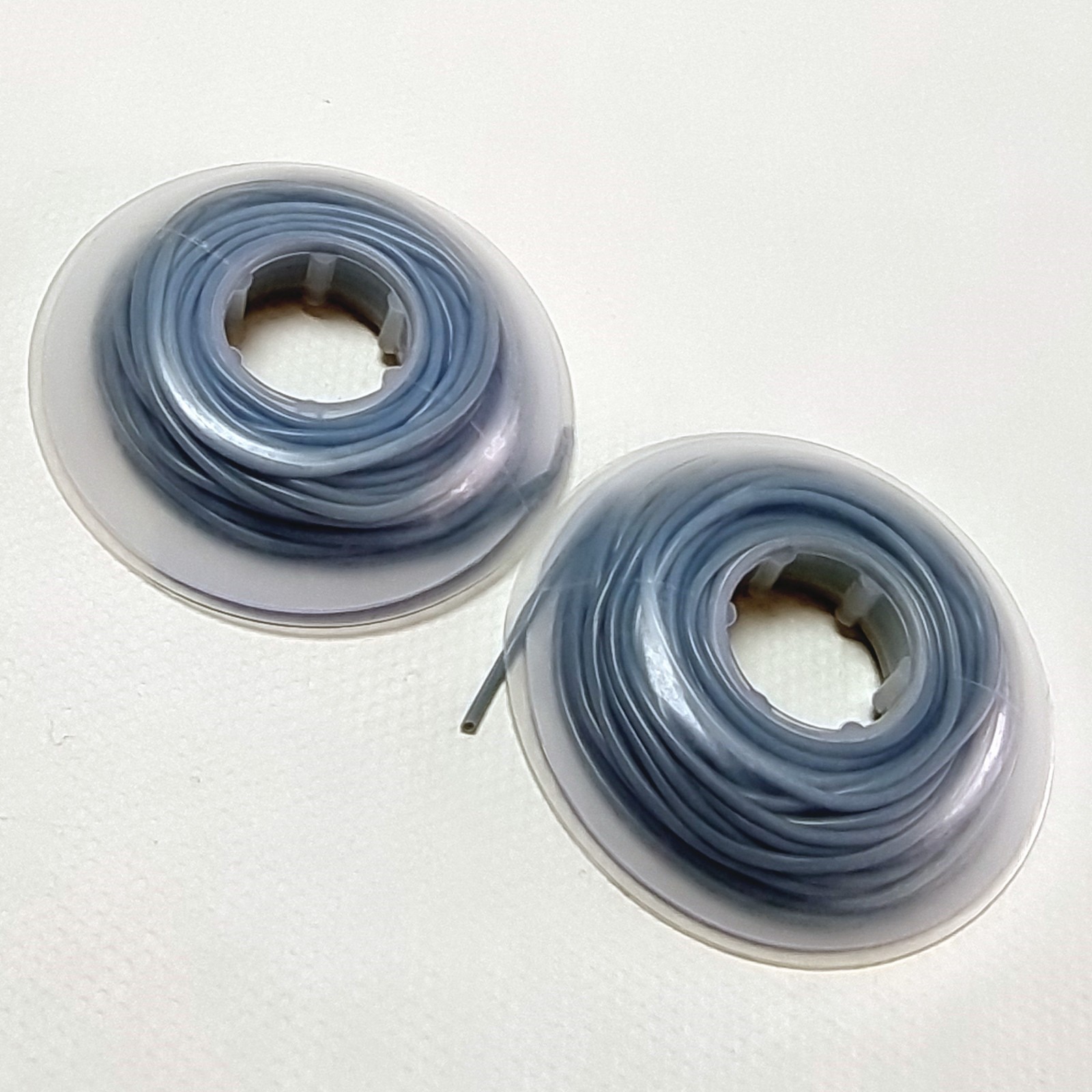 2x Orthodontic Archwire Sleeve Elastic Protective Tube Dental Wires Bracket Gray