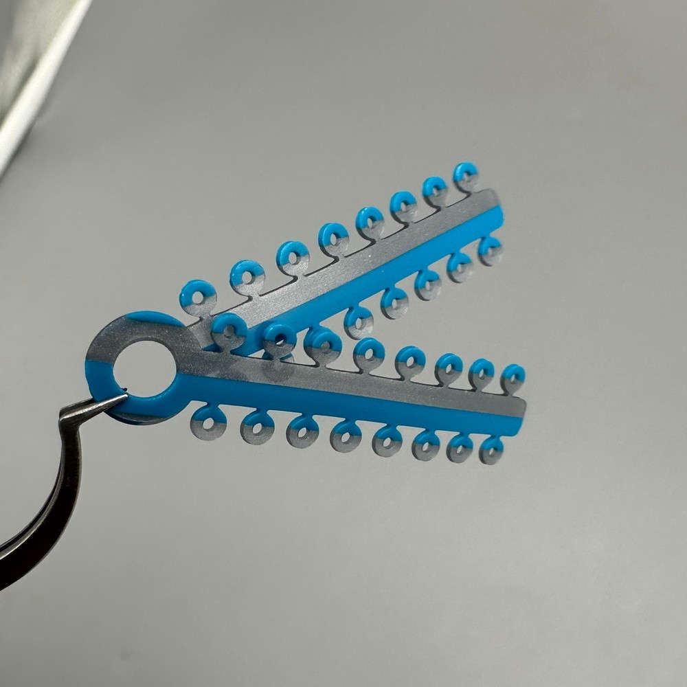 Dental Orthodontic Elastic Ligature Ties Rubber Bands Braces Double Color 320pcs