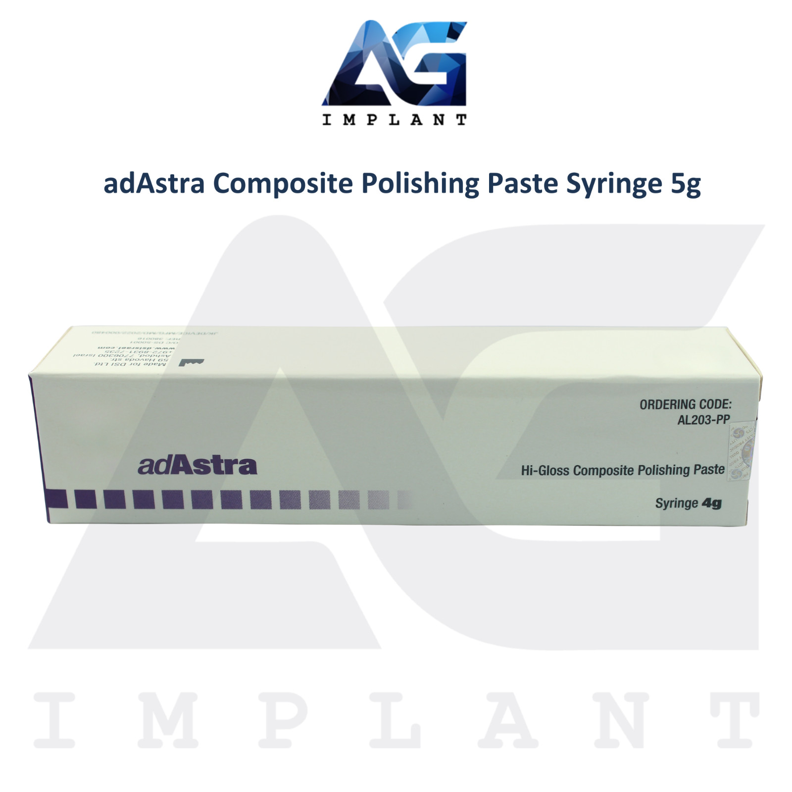 adAstra Hi Gloss Composite Polishing Paste 4g Mint Flavor Dental Restoration