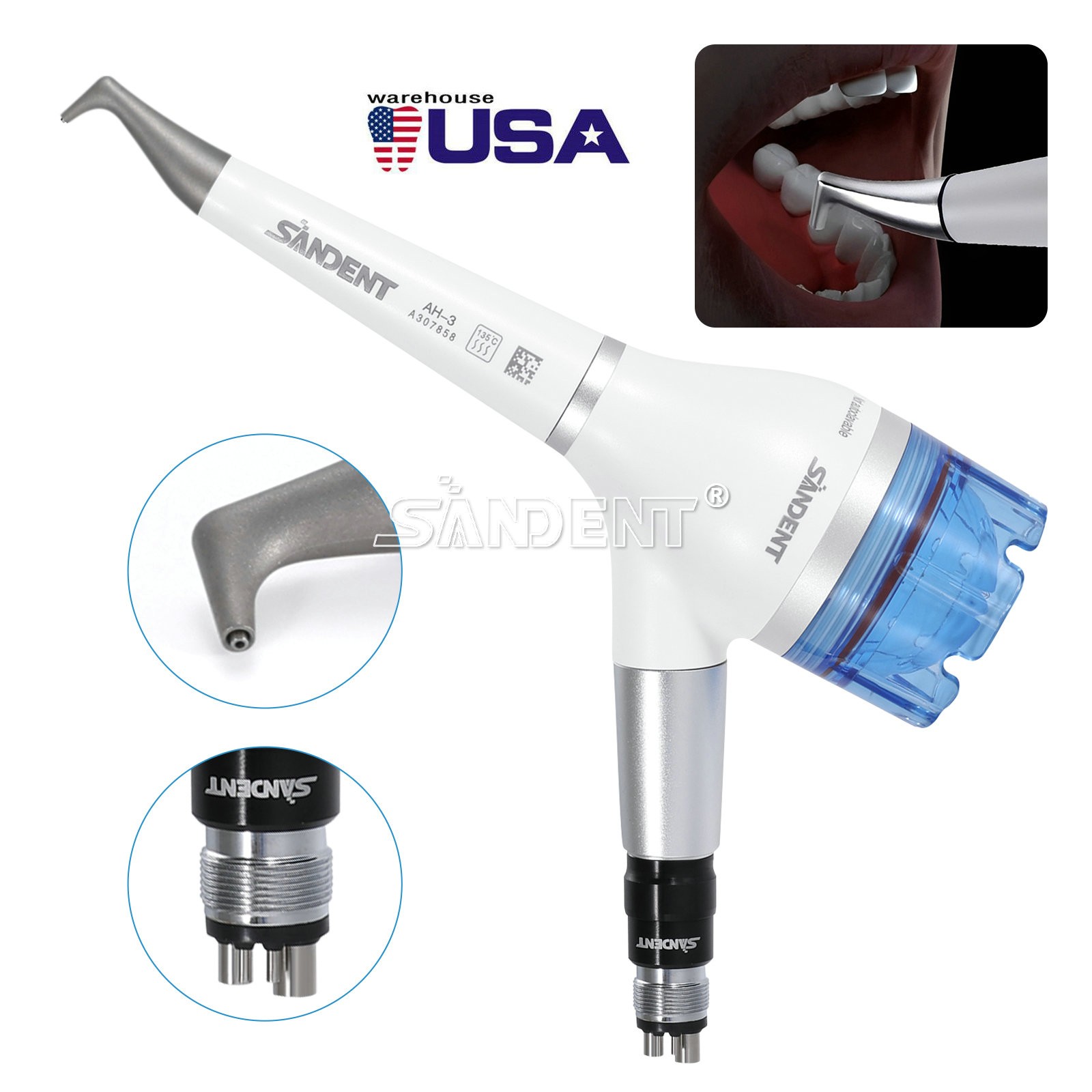 CICADA Dental 20:1 Reduction Implant Contra Angle Low Speed Handpiece Latch Type