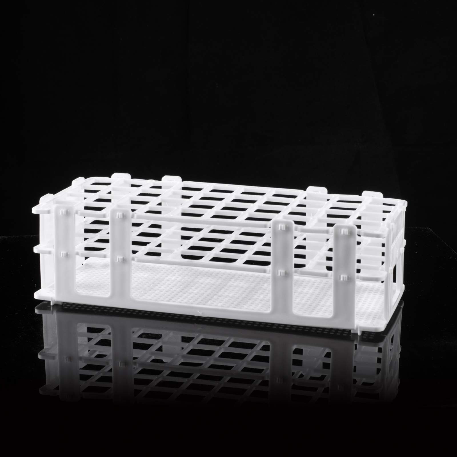 Plastic Lab Tube Rack Storage Stand Holder Detachable for 20mm ID 40 Holes