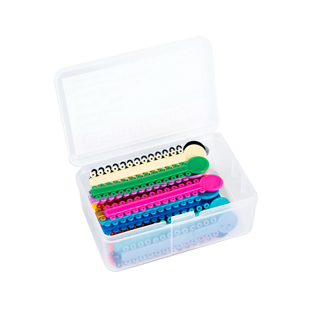 1040pc Dental Orthodontic Ligature Ties Braces Elastic Rubber Band Mixed ColorUS