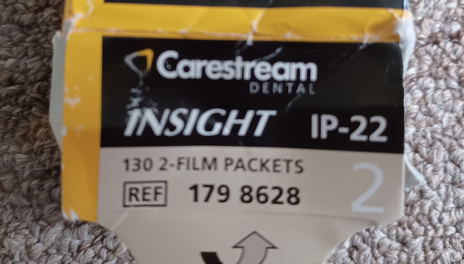 IP-22 Insight X-Ray Film #2 130/Bx 179 8628 by CARESTREAM OPEN BOX