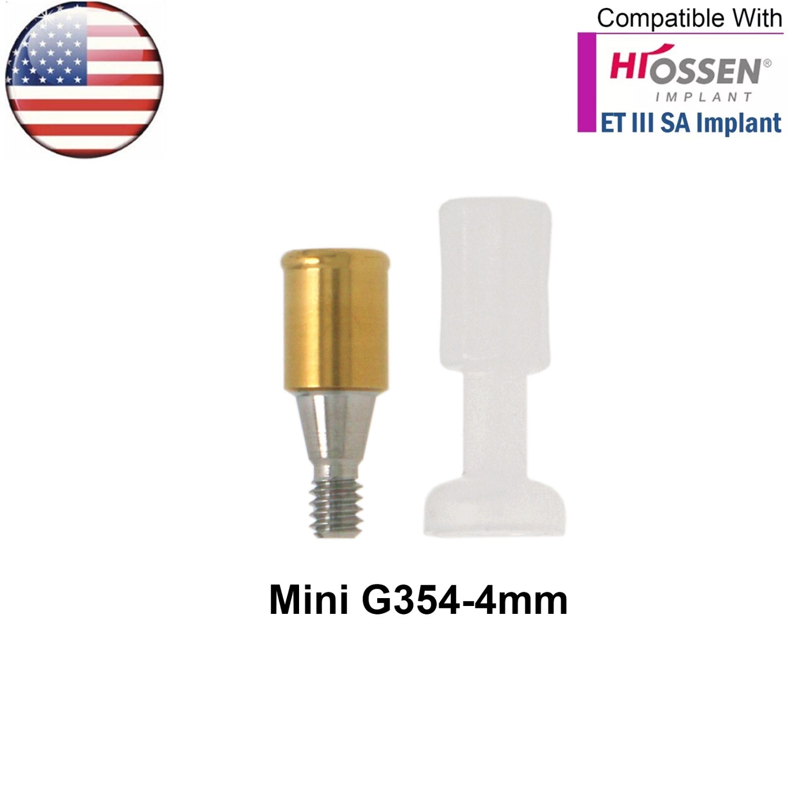 US HIOSSEN ET Dental Mini Locator Abutment 1-6mm GH Overdenture Male Caps Tool