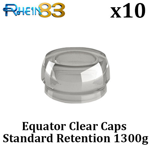 RS Dental Implant Lock Female Inserts Clear 10 Caps Retentive Attachment
