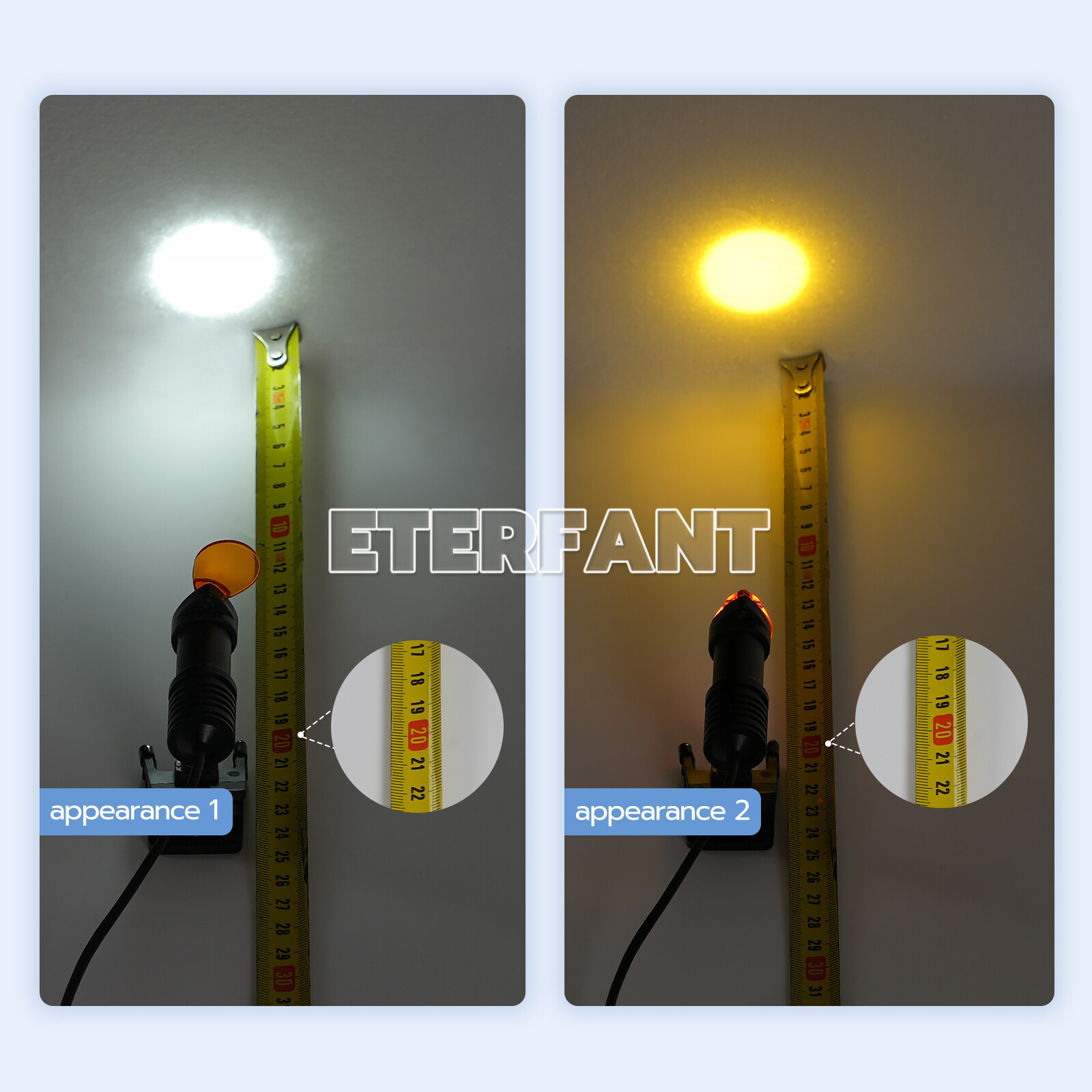 ETERFANT Dental 5W LED Headlight Lamp Metal Clip W/Filter for Binocular Loupes