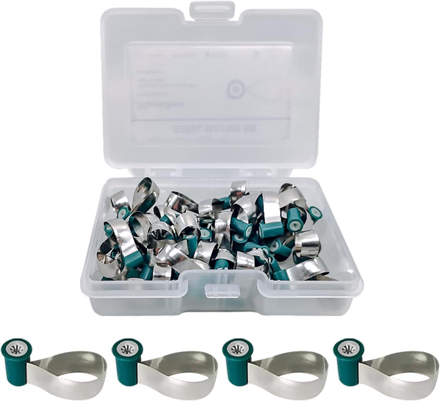 50 Pcs/Box Dental Reel Type Matrix Bands Contoured Matrices Anatomically Shaped