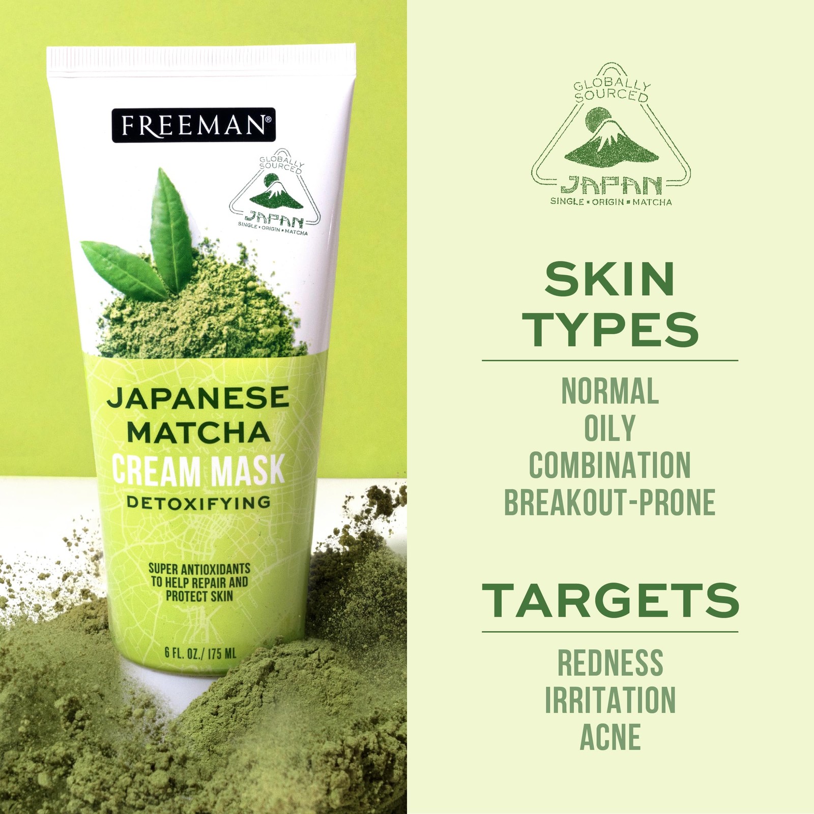 Freeman Exotic Blends Detoxifying 6 Fl Oz (Pack of 1), Facial Mask Set