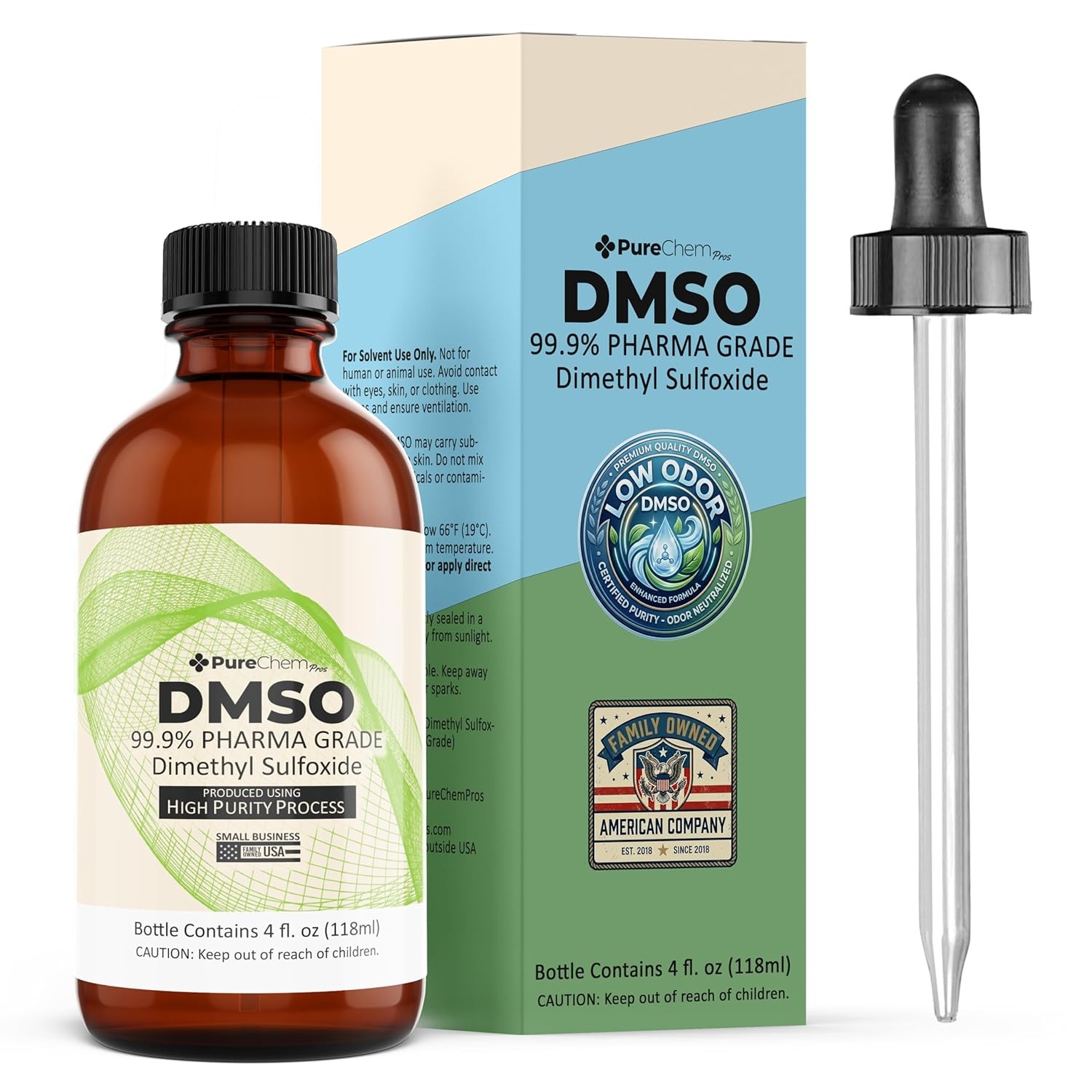 PureChemPros DMSO Pharmaceutical Grade 99.9% Pure (Dimethyl Sulfoxide) Low Od…