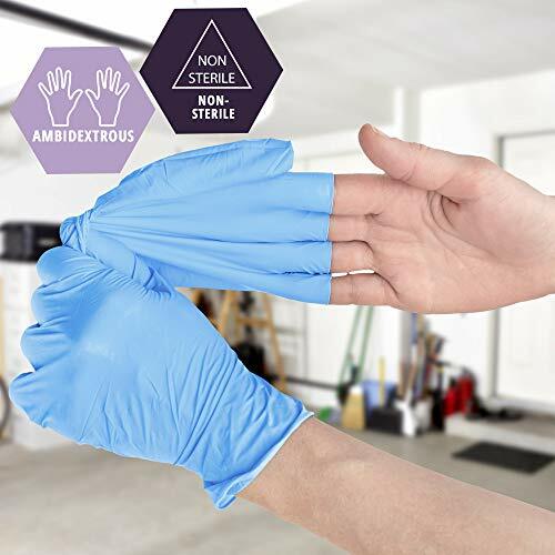 Vinyl-Nitrile Blend Exam Gloves Powder Free,Latex Free & Rubber Free,Pack of 100