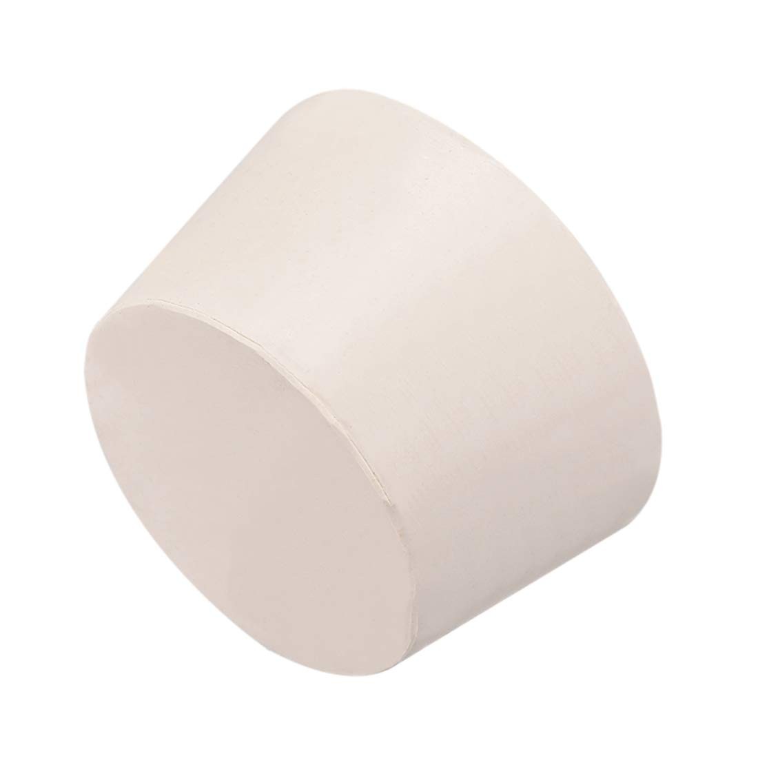 uxcell White Tapered Shaped Solid Rubber Stopper for Lab Tube 51x62x37mm
