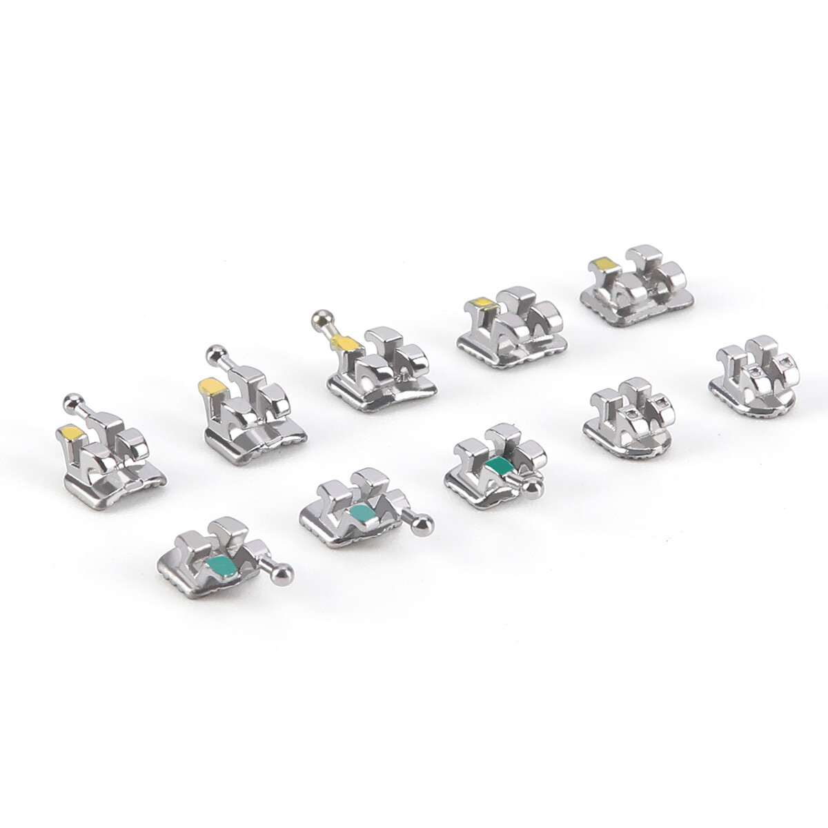 AZDENT Dental Ortho Brackets Braces Monoblock MIM Mini Roth MBT 022 /018 Metal