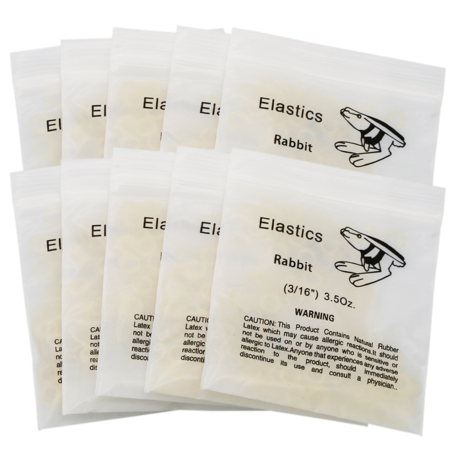 Dental Orthodontic Elastics Rubber Bands Ortho Latex Braces 3.5 5.0 6.5 OZ
