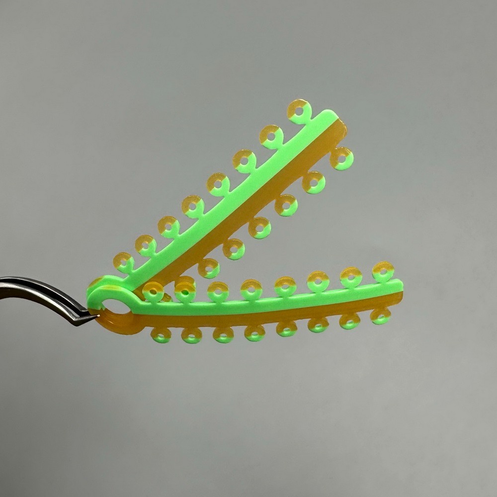 Dental Orthodontic Elastic Ligature Ties Rubber Bands Braces Double Color 320pcs
