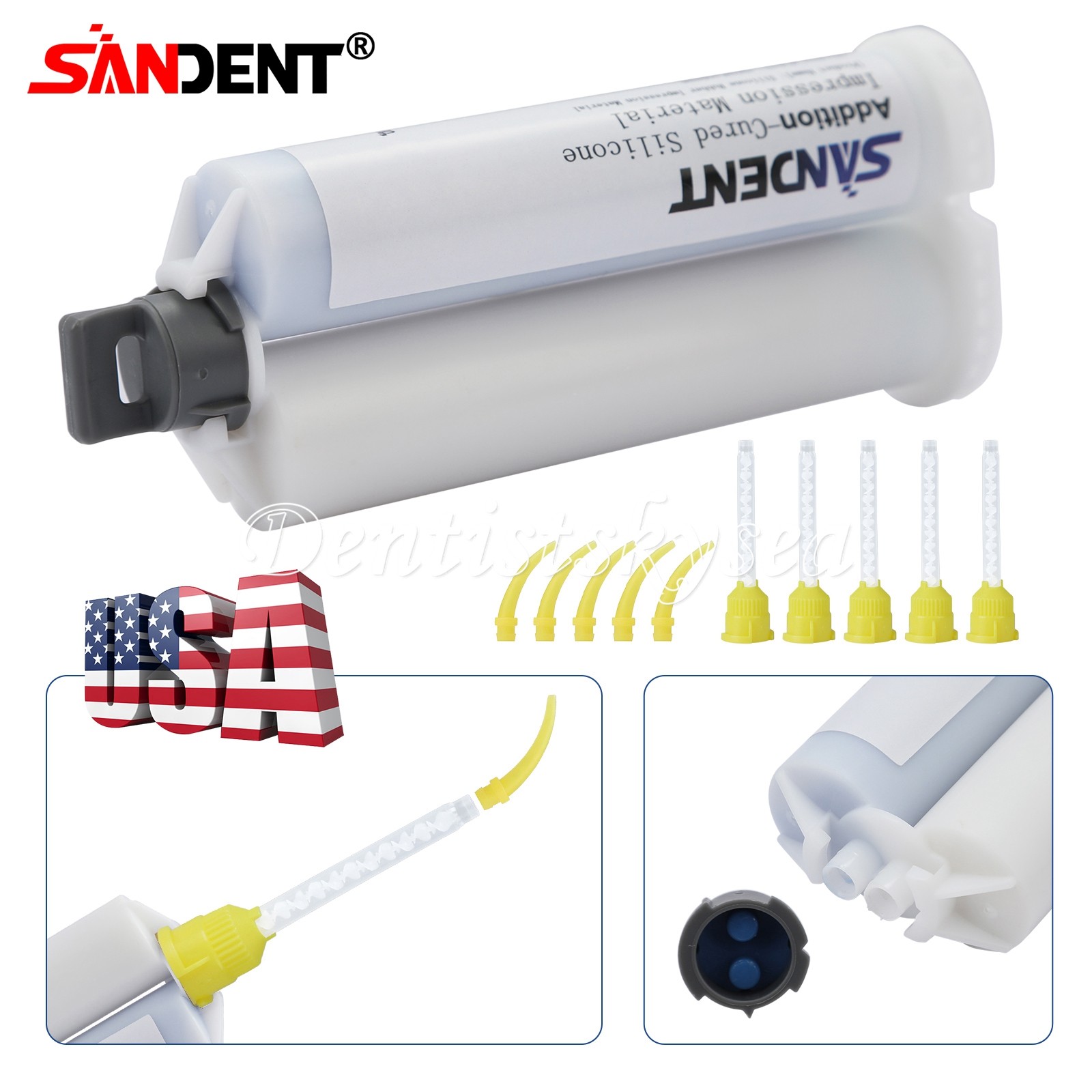 Medium Body Fast Rapid Set Dental Impression Material 50mL Cartridge VPS PVS