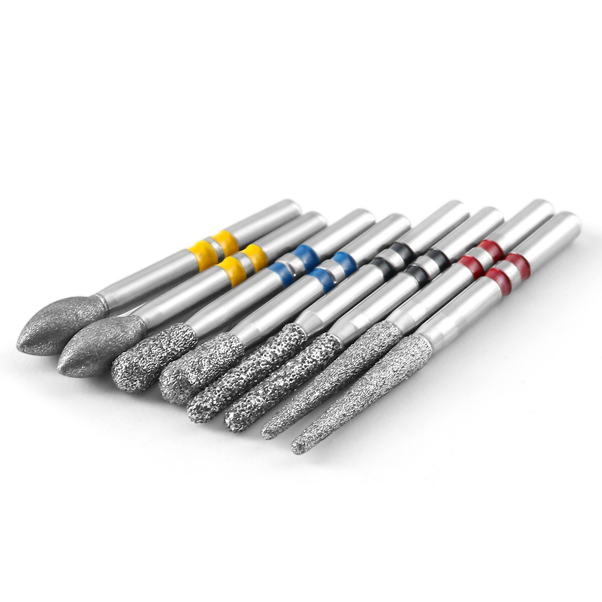 Taladros de cerámica dentales FG 1,6 mm con fresas diamante corte óxido circonio