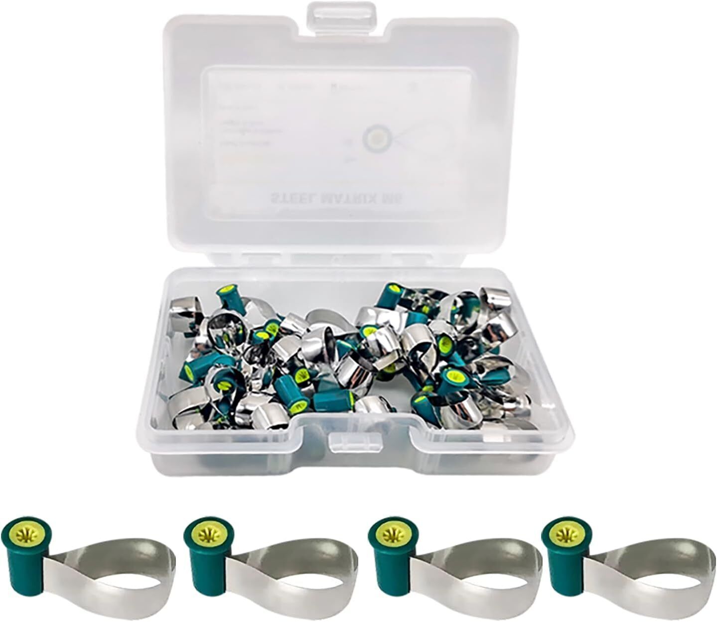 50 Pcs/Box Dental Reel Type Matrix Bands Contoured Matrices Anatomically Shaped