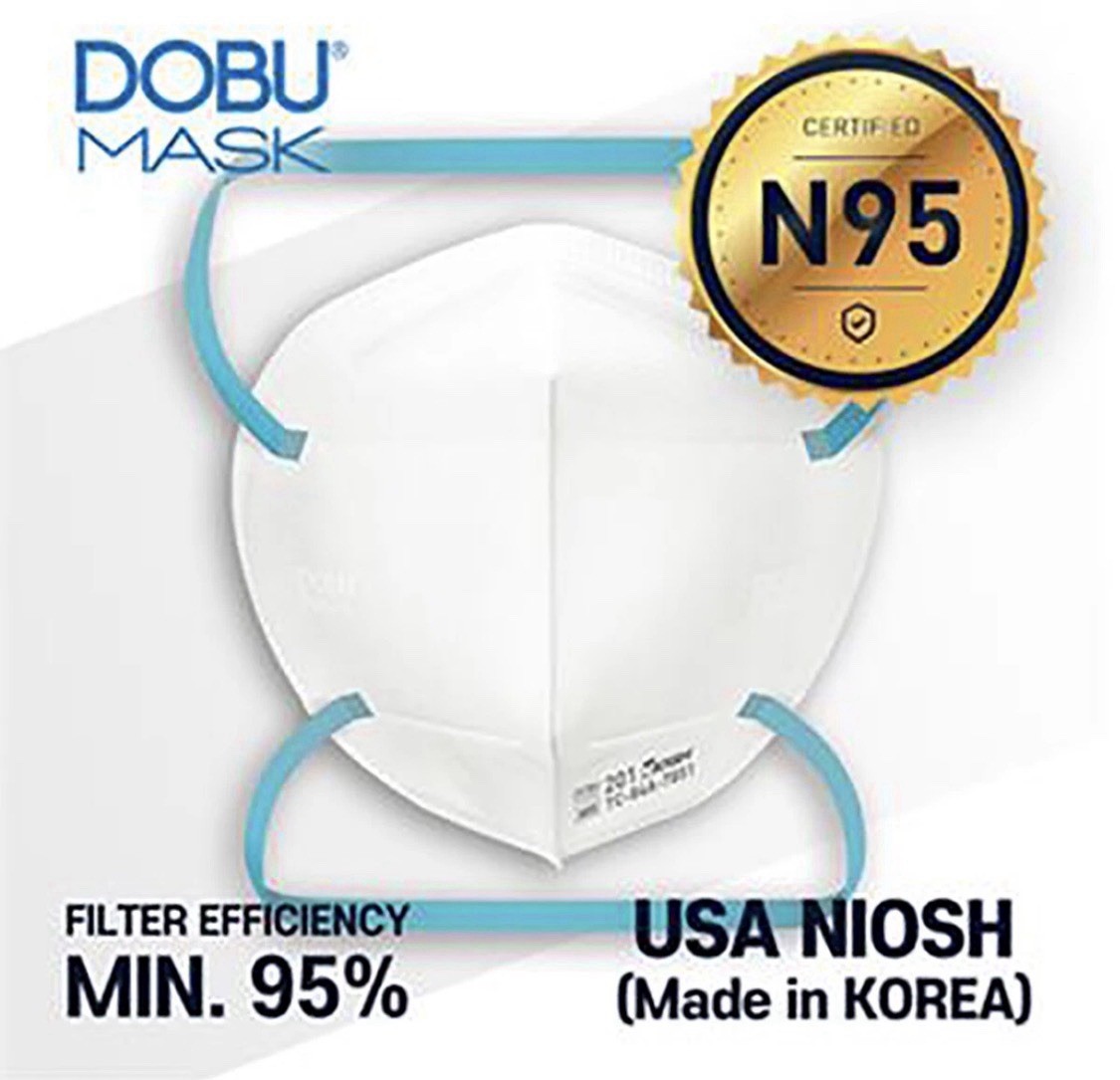 Pack of 10 NIOSH N95 Korean Face Mask Made in Korea Dust Covers DOBU Comfortable