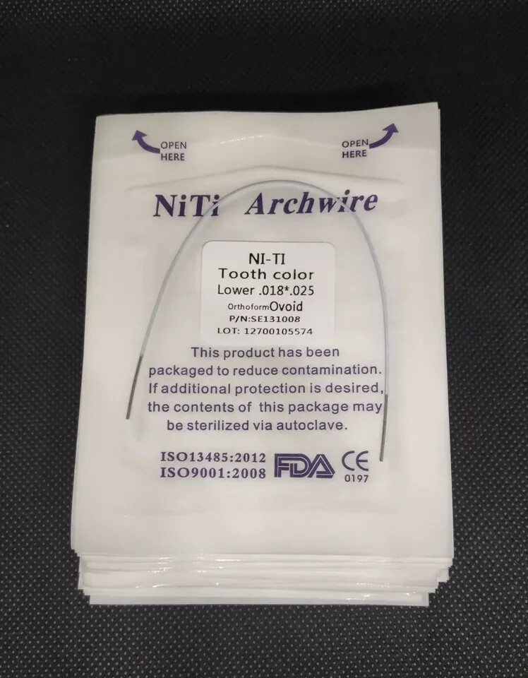 10Packs Dental Orthodontic Super Elastic Niti Tooth Color Rectangular Arch Wires