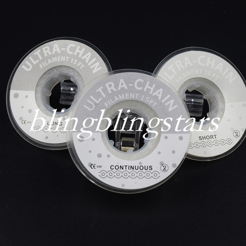 Dental Orthodontic Elastic Power Chain Rubber Band Long/Short/Continuous Clear