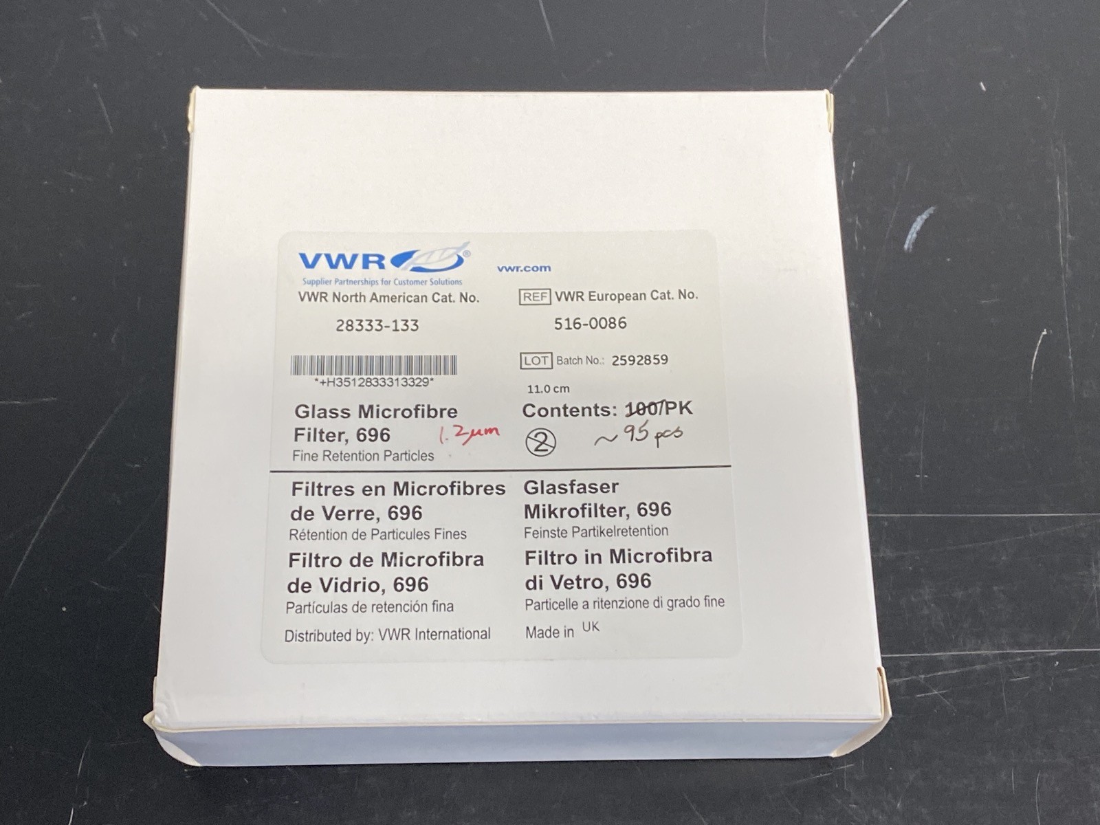 Lot of Powder & Glass Filter Paper Grade 691 696 Size 4.25cm 11cm 90mm 4.3×5.75″