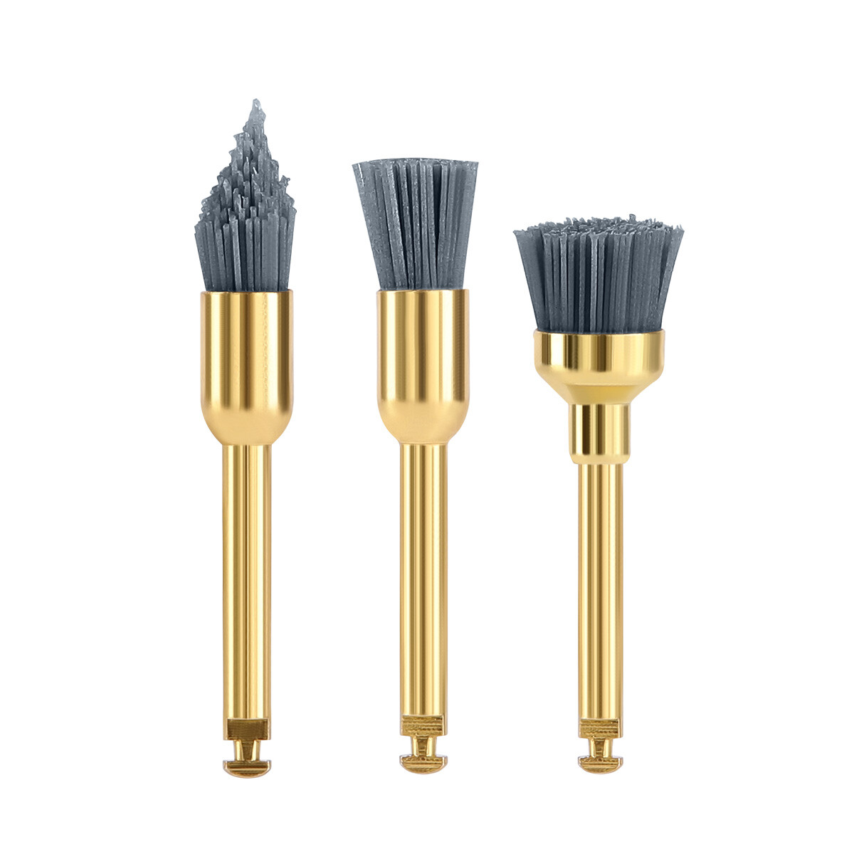 Dental Polishing Brush Silicon /Alumina CA Flat Sharp Bowl For Low Contra Angle