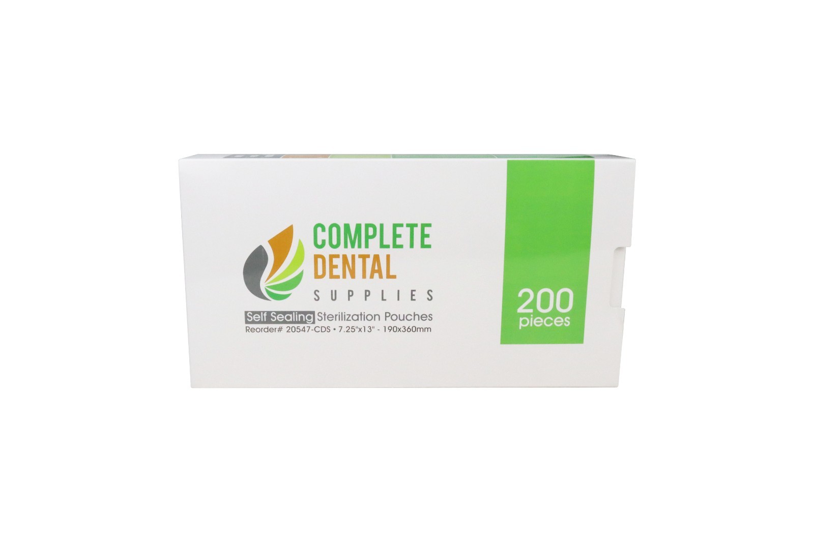 Self Sealing Sterilization Pouches 7.25″*13″, 190×(330+30)mm, 200 pcs / box.