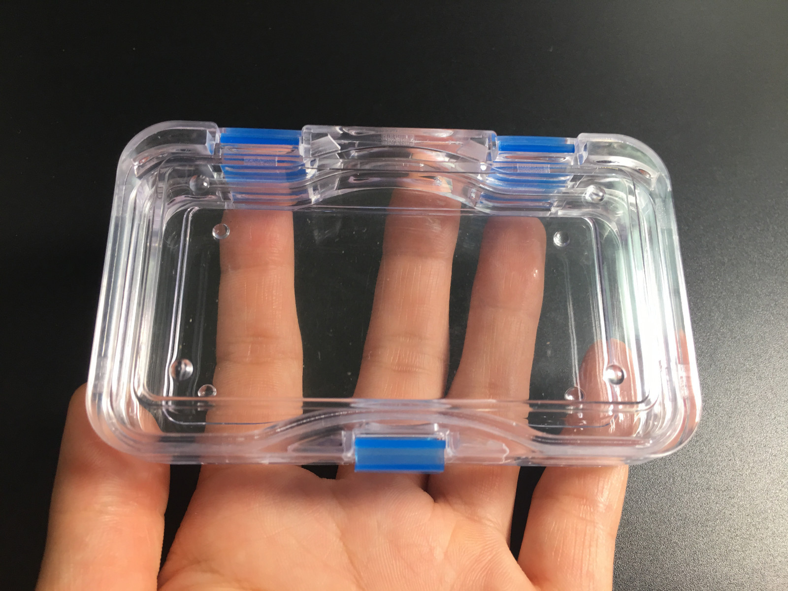 Denture False Inlay Teeth Membrane Case Hinged Display Jewelry Box Fragile Optic