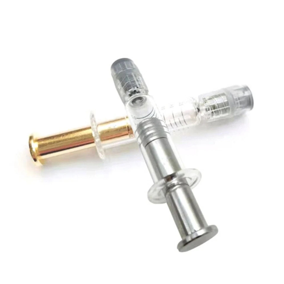 10/20Pcs 1ml Borosilicate Glass Syringes with Luer Lock For Refill Cosmetic Oil