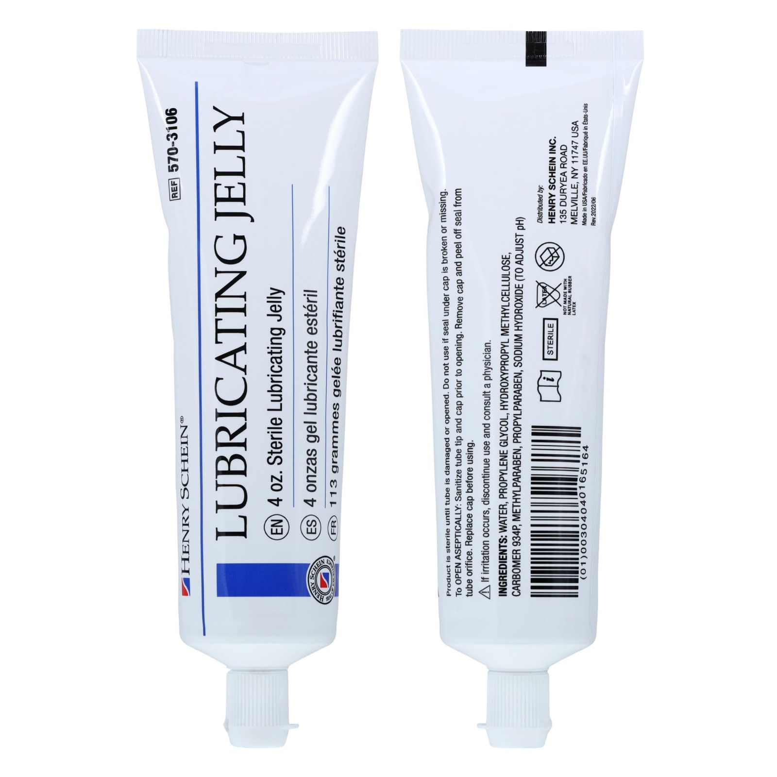 Henry Schein Sterile Lubricating Jelly – 4 oz 1 Count (Pack of 1), Clear