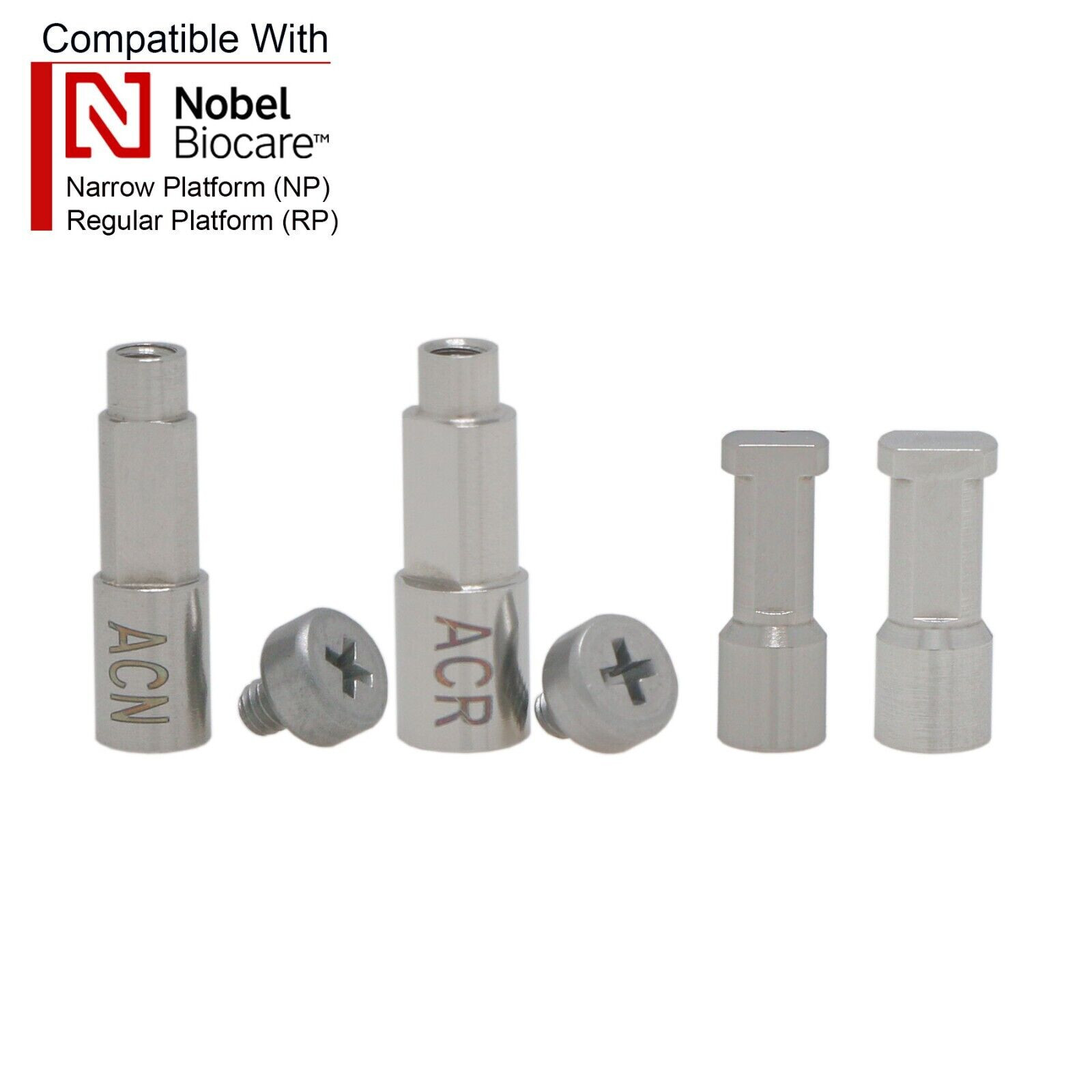 Dental Impression Coping Transfer Open Close Tray RP NP Fit Nobel Biocare Active