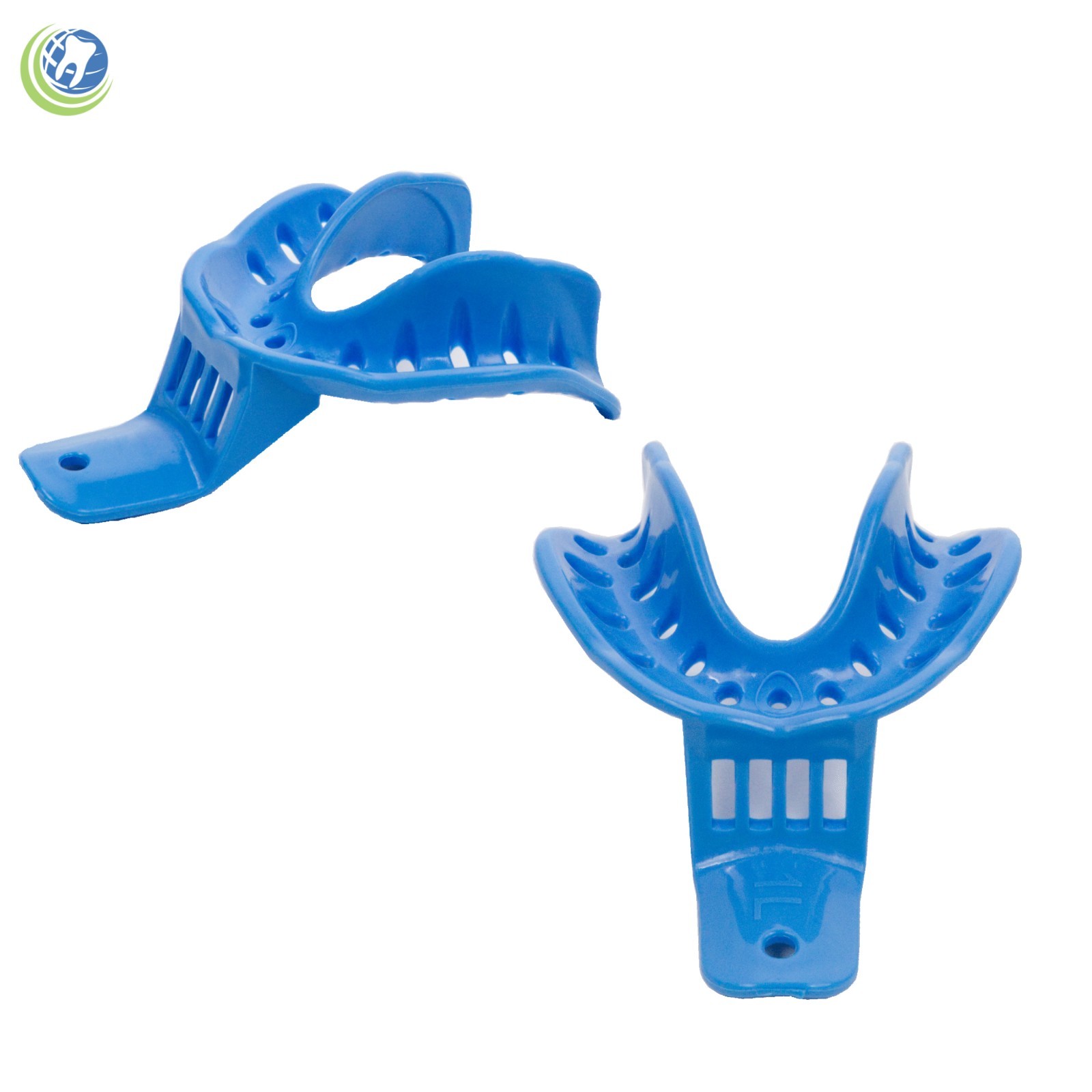 Dental Plastic Edentulous Disposable Impression Trays Autoclavable Lower 5 Sizes