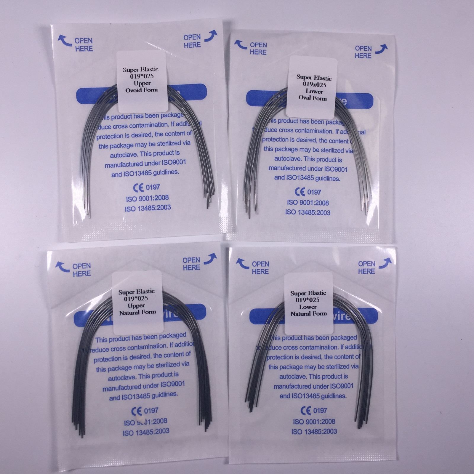 50Bags Dental Niti Super Elastic Arch Wires Rectangular Ortho Natural/Oval Form