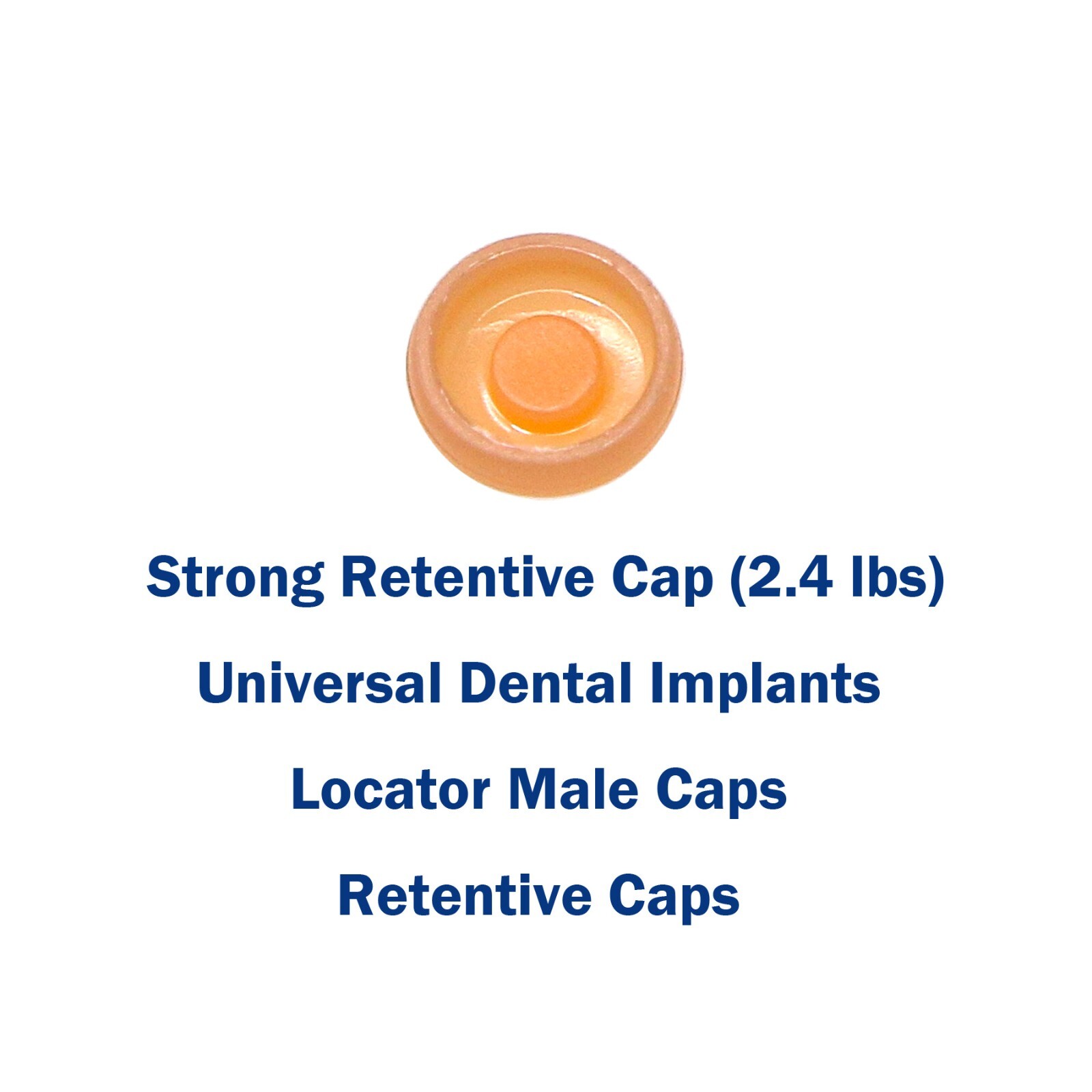 Strong Retentive Caps Overdenture Attachment Abutments Dental Metal Housing