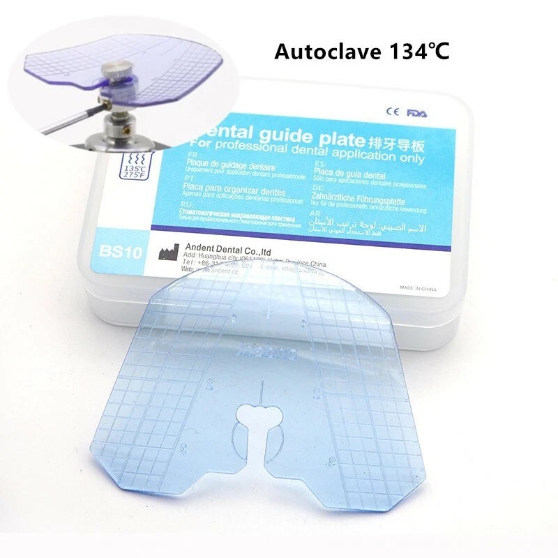 Dental Guide Template Plate For Complete Denture False 135℃ Teeth Arrangement