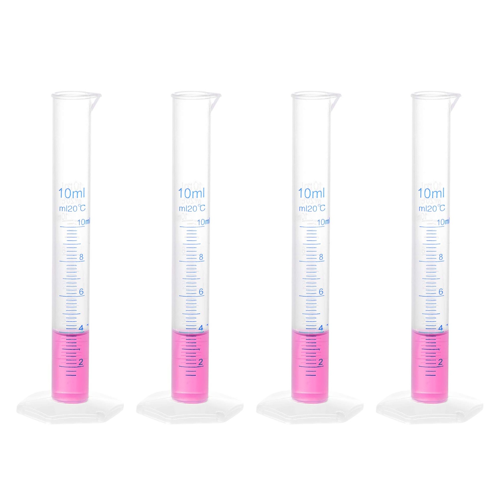 uxcell Plastic Graduated Cylinder 10ml Measuring Cylinder Science Test Tube B…
