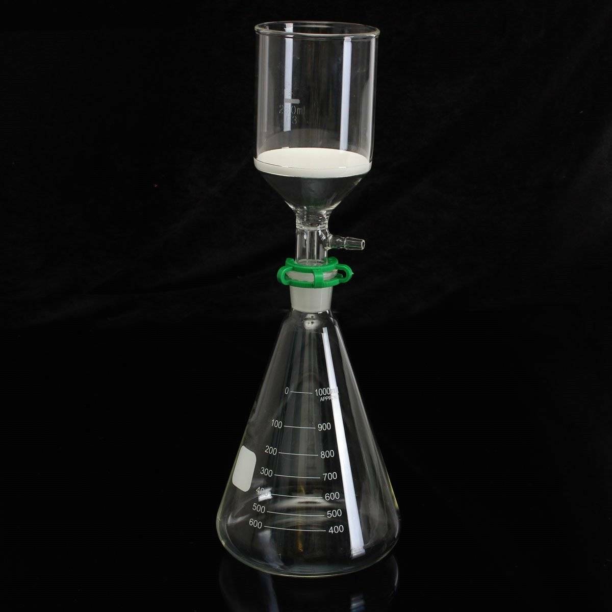Glass Vaccum Suction Filter Filtration Kits 1000mL Flask + 350ml Funnel + Clamp