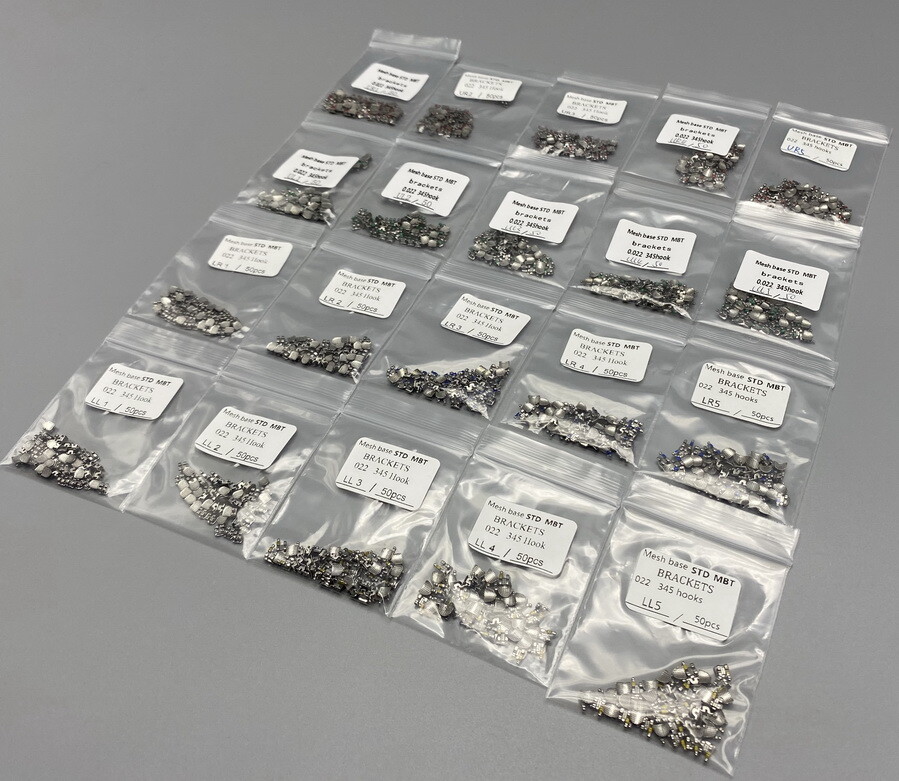 Dental Orthodontic Brackets Braces Standard MBT 022 Slot Hooks 345 Metal Bulk