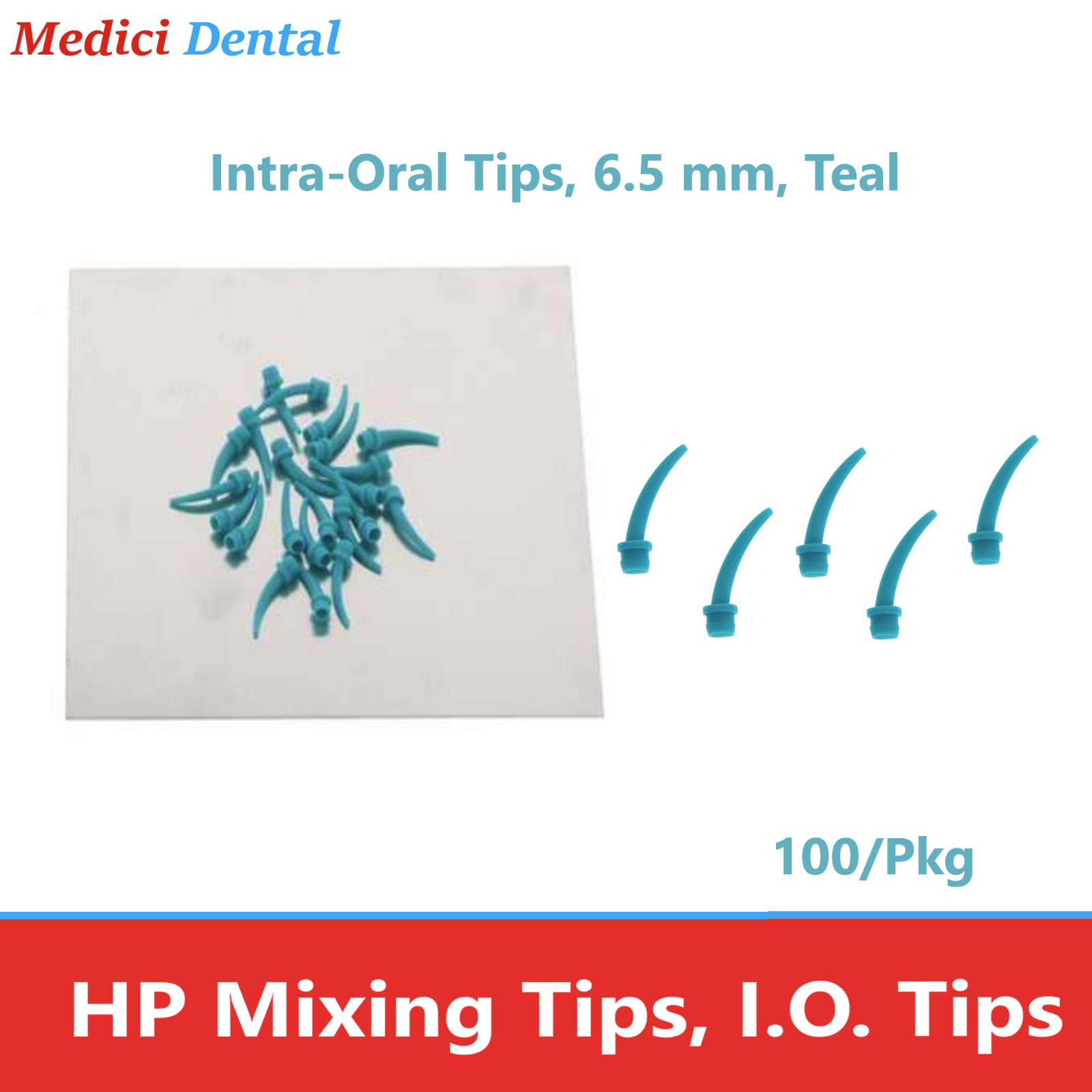 Dental Yellow Intraoral Tips, Pink Intraoral Tips, Ribbon Tips, Fine Tips 100/Bg