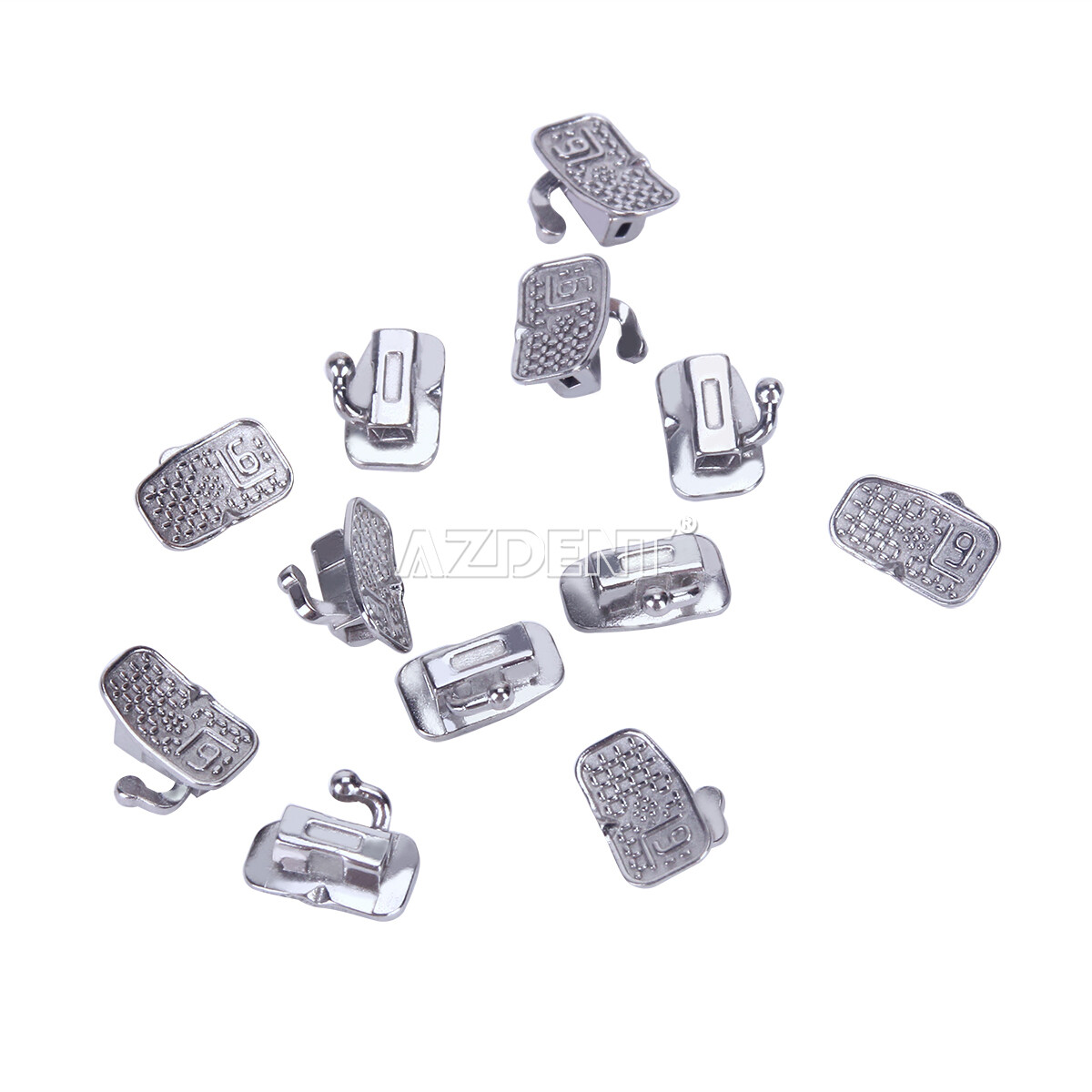 AZDENT Dental Orthodontic Buccal Tubes 1st Molar Bondable Non-Conv MBT/Roth .022