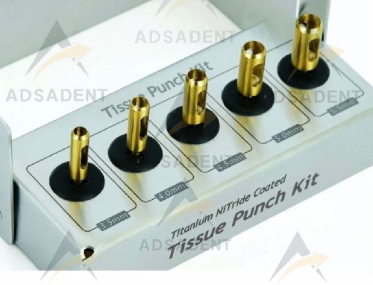 5 Pcs Dental Implant Tissue Punch Kit set Surgical Surgery With Box Holder CE