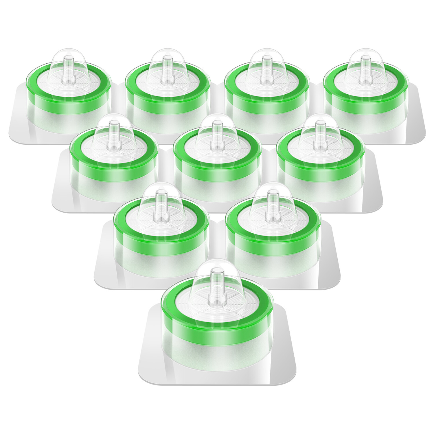 300pcs PES Syringe Filter 13mm /25mm/33mm Membrane Non-Sterile/Sterile 0.22um PP
