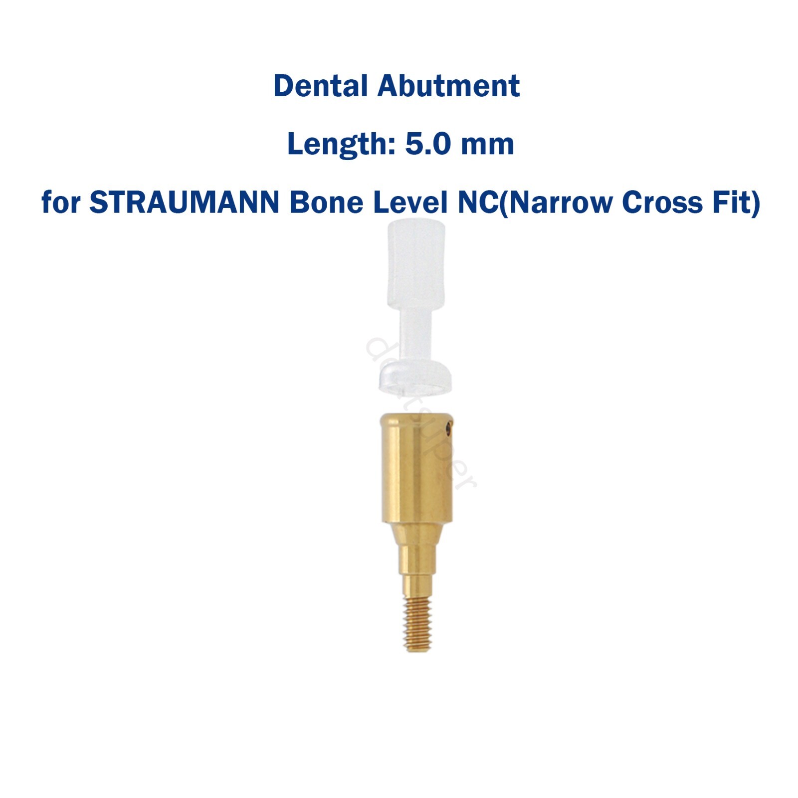 1Pc Dental Fit for Straumann Compatible Abutment NC & RC D3.7MM AH=1,2,3,4,5,6MM