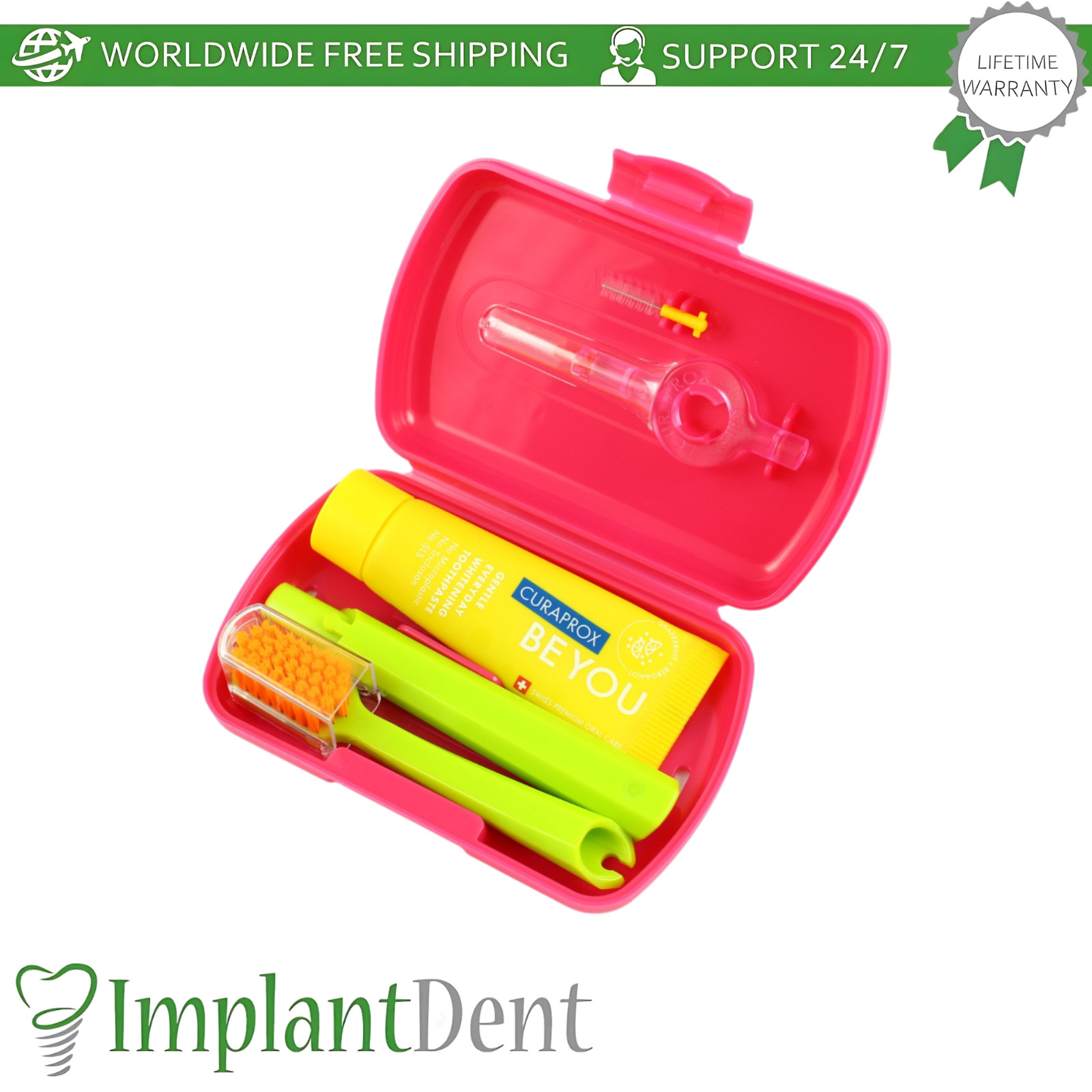 Dental Hygiene Travel Kit Portable Oral Care Solution Set Curaprox