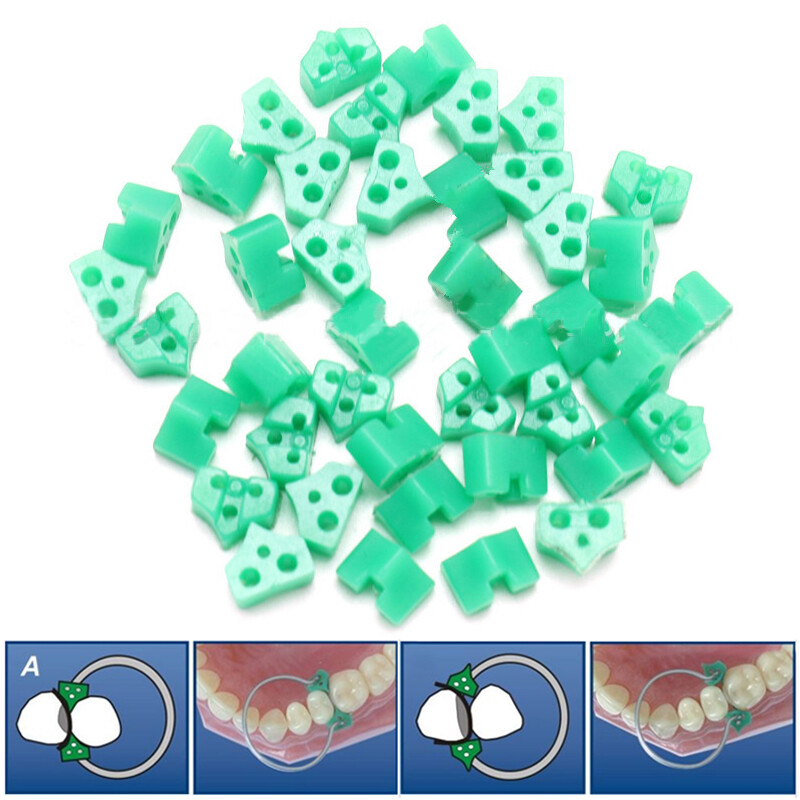 40Pcs Orthodontic Silicone Rubber Dental Add-On Wedges Elastic For Teeth Filling