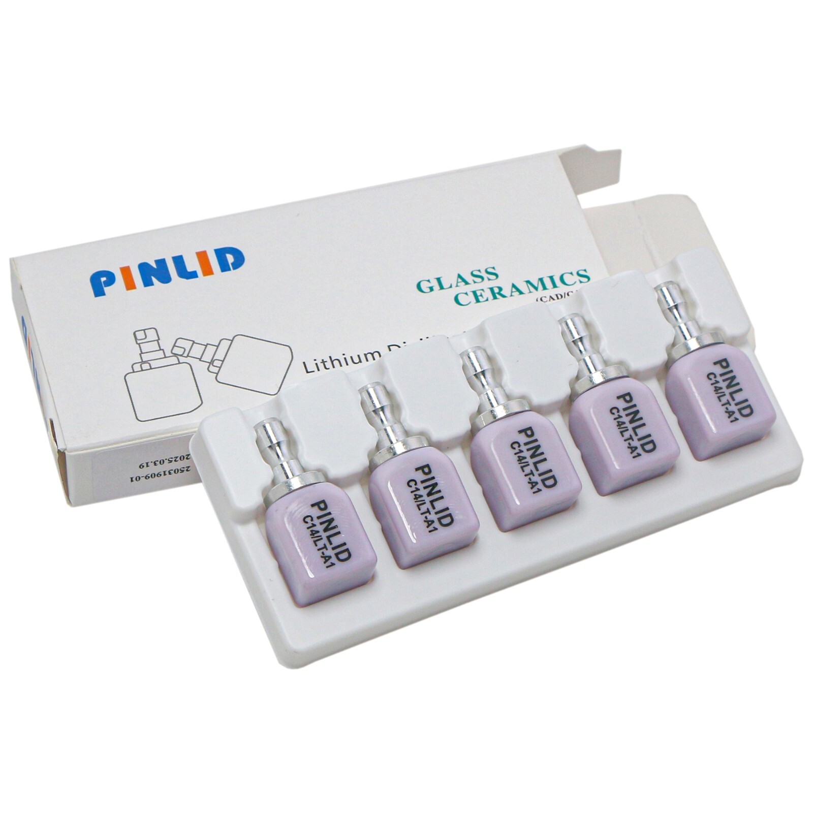 US 5Pcs/Box C14 LT Dental Lab Glass Ceramic Lithium Disilicate CAD/CAM Blocks
