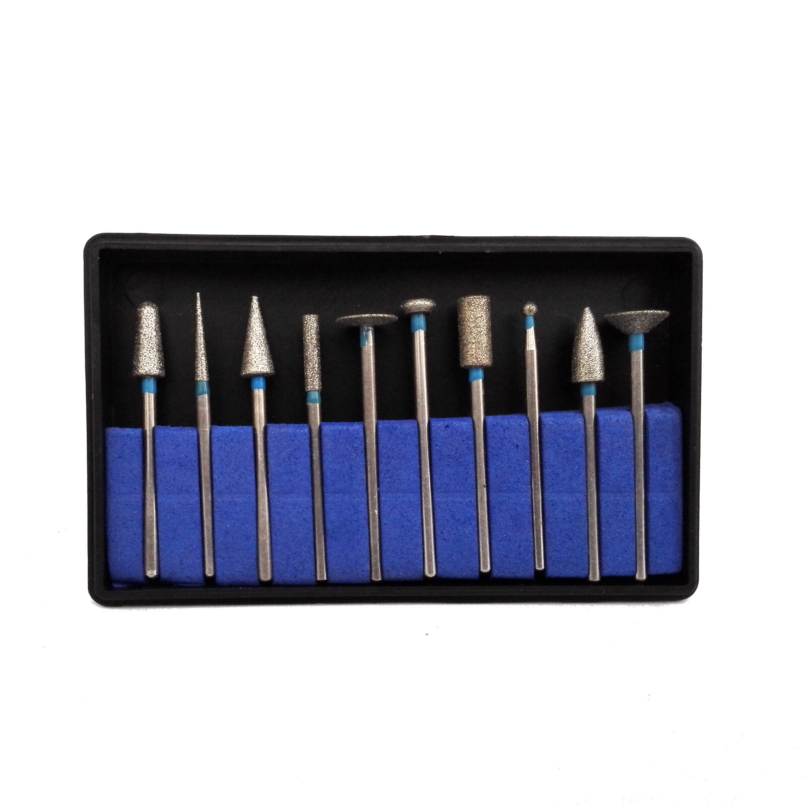Dental Lab 2.35MM Shank Polishing Bur Drills Carbide Steel Burs Burrs 10 Pcs