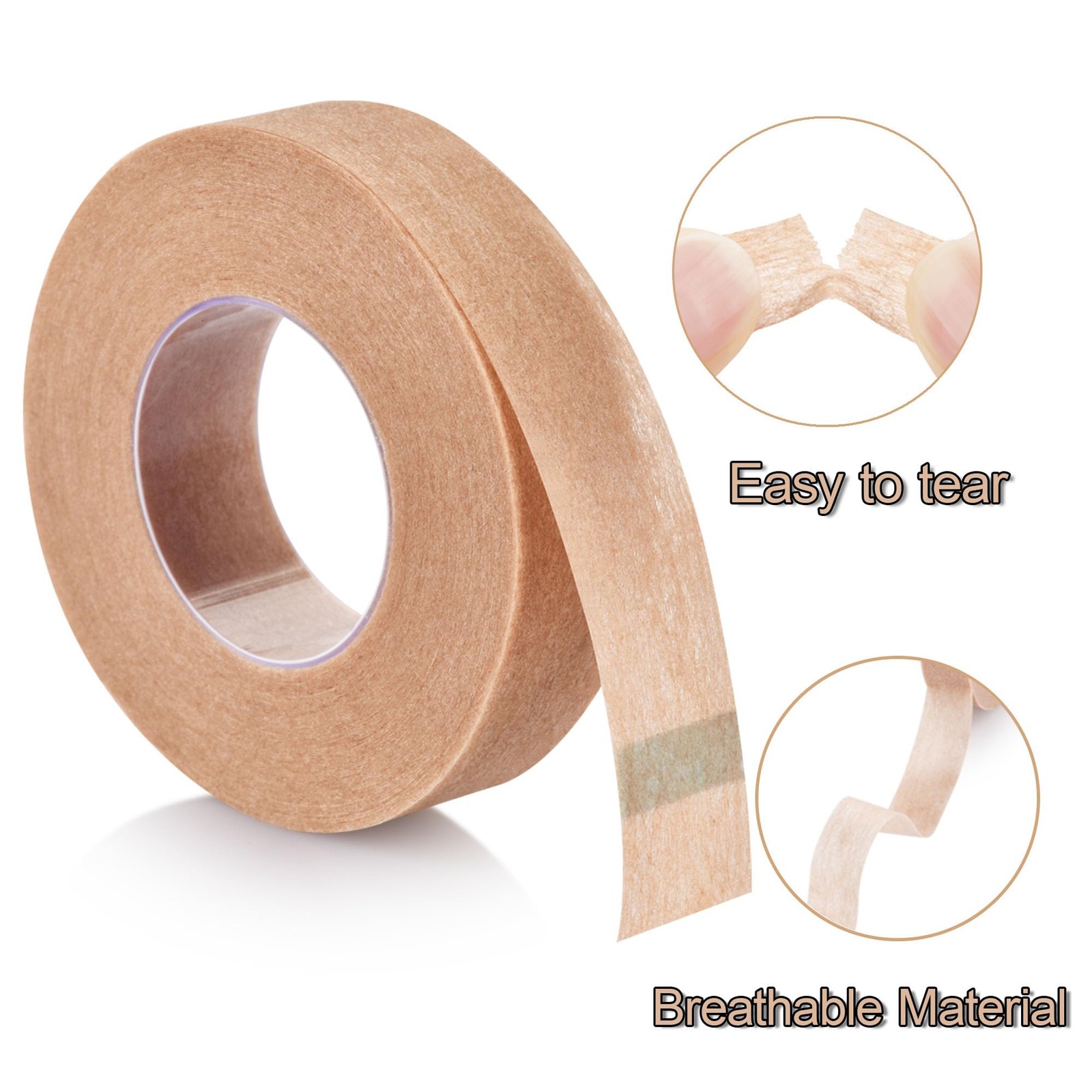 AHHALFFY 5 Rolls 1.25cm Nose Tape for Shaping Beige:0.5 Inch X 10 Yards