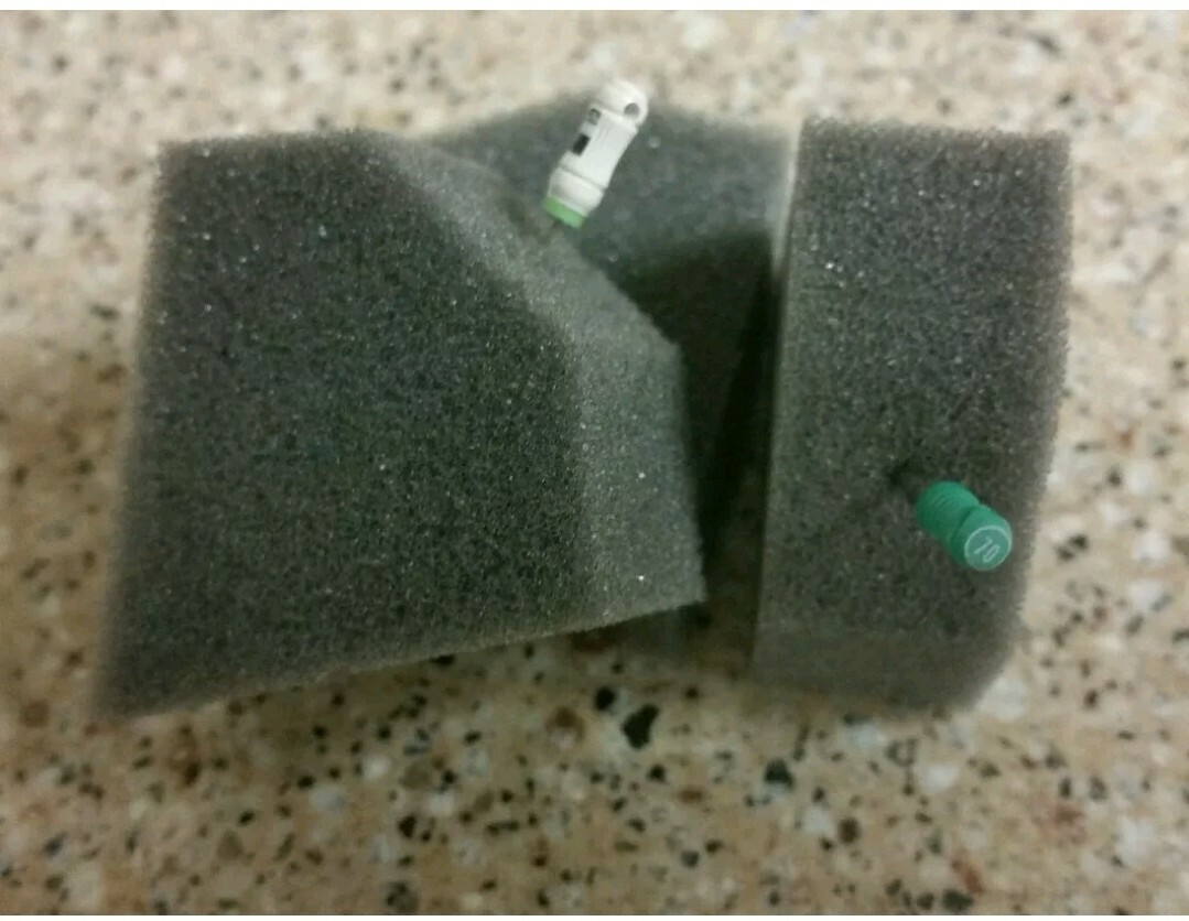 480 Gray Dental Endodontic triangular sponges Inserts USA Made